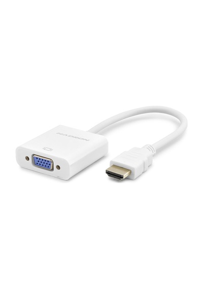 Hdmi To Vga Dişi Görüntü Dönüştürücü 1080p - Beyaz Hdx2020b