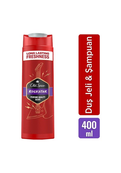 3 Adet Old Spice Duş Jeli Rockstar 400 Ml Diğer