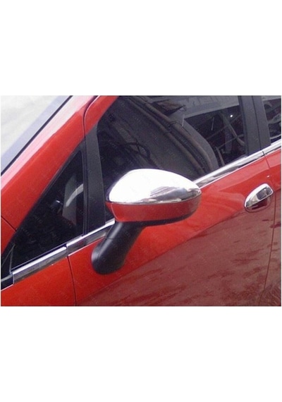 Fiat Grande Punto Uyumlu Ayna Kapağı 2 Parça 2005 Üzeri Paslanmaz Krom