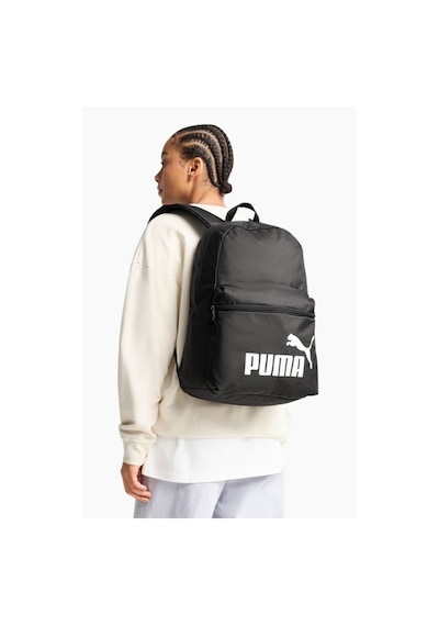 Puma Phase Unisex 22 L Sırt Çantası Siyah - Beyaz
