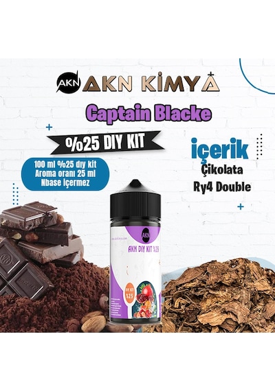 Captain Blacke Yoğun Dıy Kit Gıda Aroması %25 Oranda Aroma İçerir Hazır Değildir 100 Ml