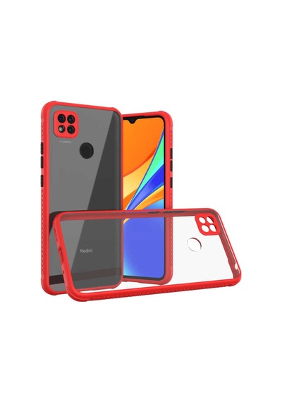 Xiaomi Redmi 9c Kılıf Zore Kaff Kapak Kırmızı