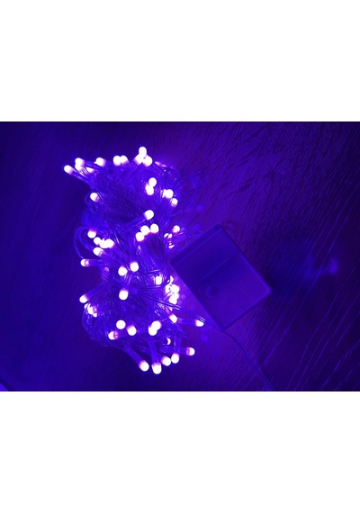 10m 100 Led Damla Uçlu Pembe Işık Şeffaf Kablo Mz-17-9