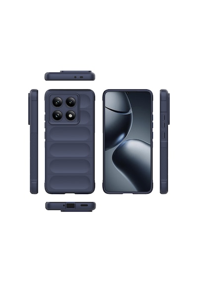 Xiaomi 14t Pro Kılıf Esnek Tpu Oyuklu Arka Yüzey Tasarımlı Zore Etnik Silikon Kapak Siyah