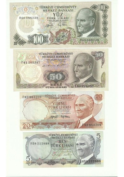 6. Ems 5-20-50-100 Lira Ça/çil