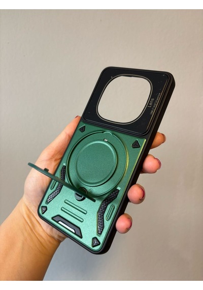 Redmi Note 14 Pro 5g Kılıf 3d Kamera Korumalı Magsafe Stand Özellikli Standlı Kapak