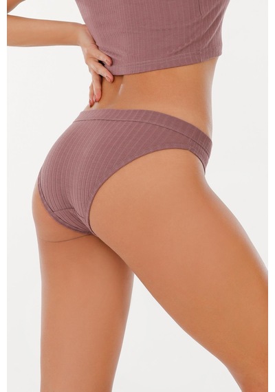 Sensu Kadın Fitilli Soft Renkler 3'lü Slip Külot Set - Kts4053 Pembe Pembe