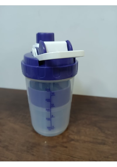 Sızdırmaz Ve Ve Vidalı Kapaklı Plastik Shaker Sefaf Mor