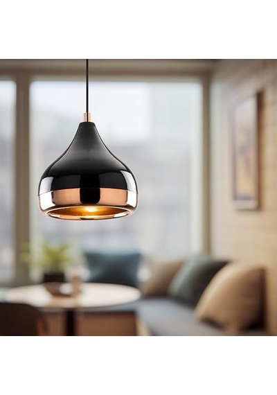 Luminoso Tekli Sarkıt Aydınlatma Metal Gövde Bakır Kaplama, Ev, Ofis, Cafe, Restoran Avizeleri, E27 Duy Açık Lacivert Luminoso Tekli Sarkıt Aydınlatma Metal Gövde Bakır Kaplama, Ev, Ofis, Cafe, Restoran Avizeleri, E27 Duy Açık Lacivert