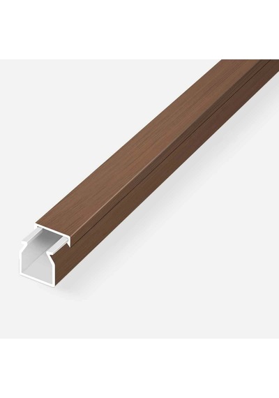 Kablo Kanalı 12x12 Koyu Ceviz Yapışkanlı 1 Boy 2 Metre Mutlusan