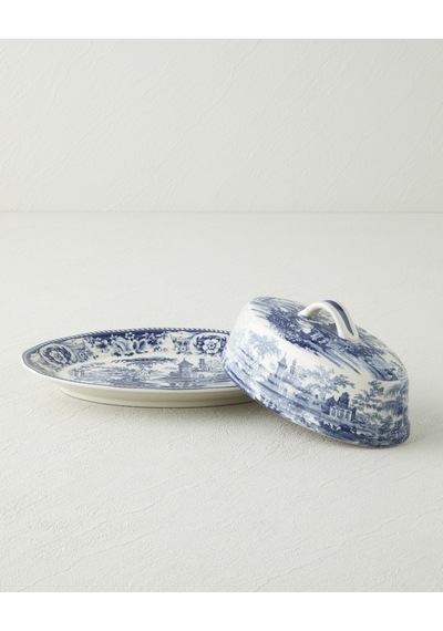 Preston Stoneware Sunumluk 23,5x16x10 Cm Lacivert