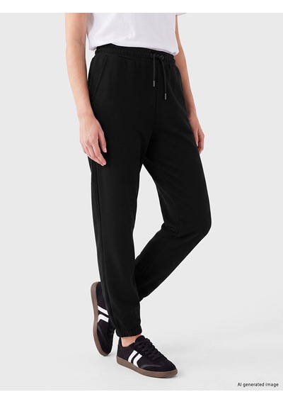 Lcw Everyday Siyah Soft Touch Kadın Jogger Eşofman Altı