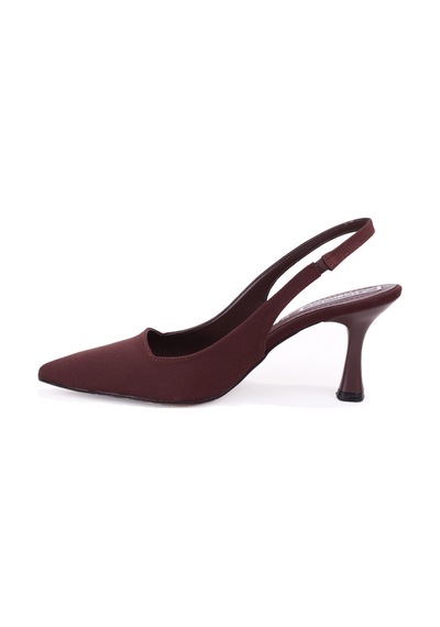 Dagoster Dza07-1296052 Kahve 7,5 Cm İnce Topuklu Klasik Kadın Ayakkabı
