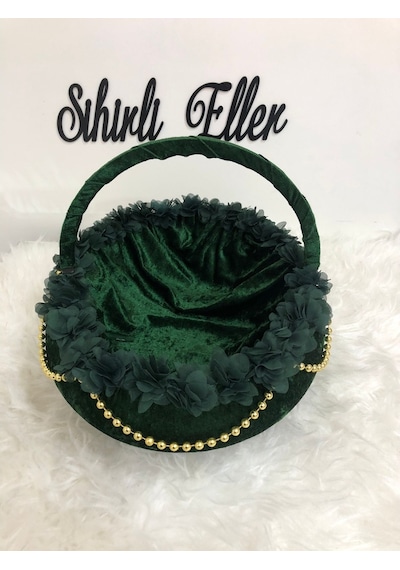 Sihirliellerr Lazer Güllü Kına Tepsi Sepet