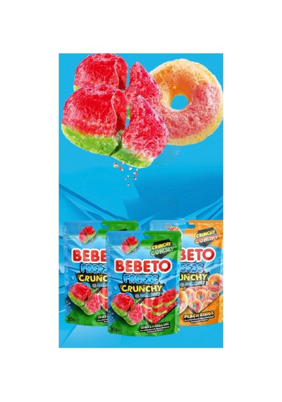 Freeze Watermelon 35g X 2 Adet Freeze Peach Rings 35g X 1 Adet Mix