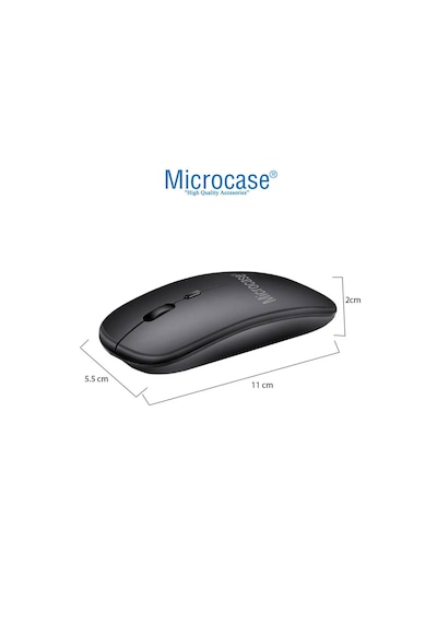 Microcase Apple Uyumlu iPad Pro 11 2025 İçin Bluetooth Touchpad Klavye Tr Sticker +bluetooth Mouse+tablet Standı- Al2766 Lazer