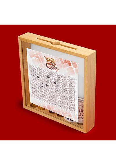 3 Çeşit Stickerlı Parabox Ahşap Hedef Kutusu Çok Renkli
