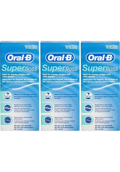 Oral-b Super Floss Diş İpi 50'li X 3 Adet
