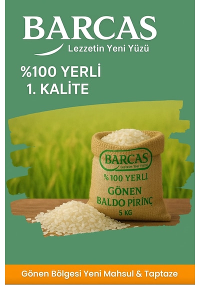 Barcas 5 Kg Gönen Baldo Pirinç