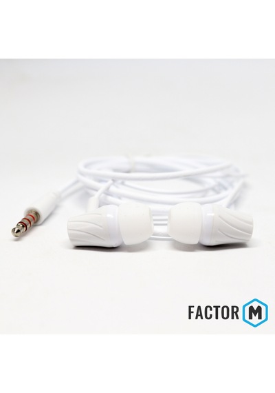 Factor M Fm 03 Kulakiçi Mikrofonlu Kablolu Kulaklık Beyaz Fm Fm03kb