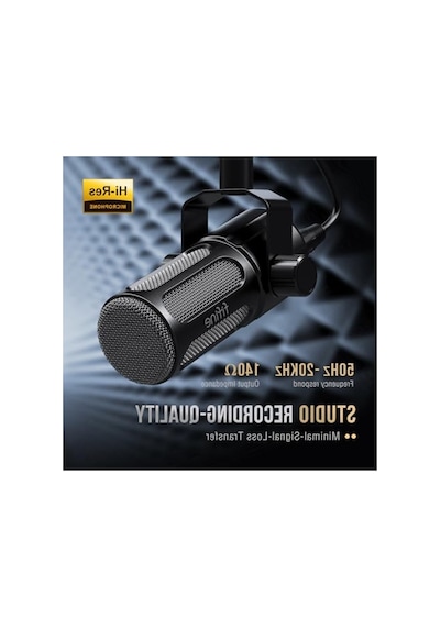 Tüm Metal Xlr Podcast Mikrofon, Düşük Kesimli Filtre