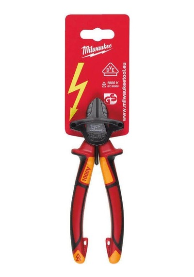 Milwaukee Ağır Hizmet Tipi VDE Elektrikçi İzoleli Yan Keski 160mm - T4932464567