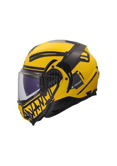 Ls2 Advant 2 Tape Mat Çene Açılır Kask Mat Siyah
