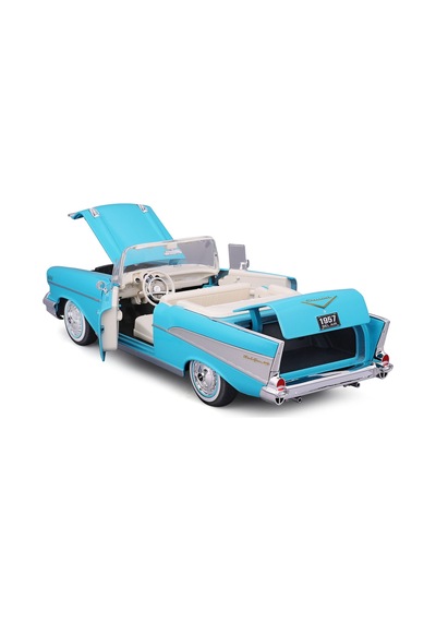1957 Chevrolet Bel Air Convertible Model Araba 31476 Mavi