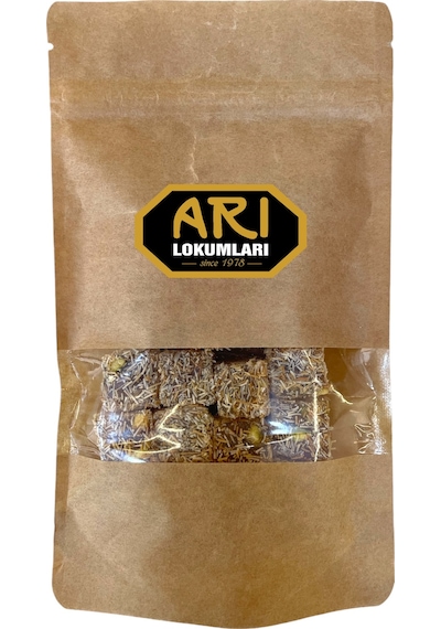 Arı Lokumları Kadayıf Kaplamalı Çifte Kavrulmuş Antep Fıstıklı Lokum 250 G