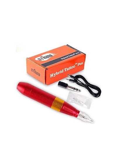 Xlk-301B Kartuşlu İğneli Kırmızı Hybrıd Kalıcı Makyaj Makinası -