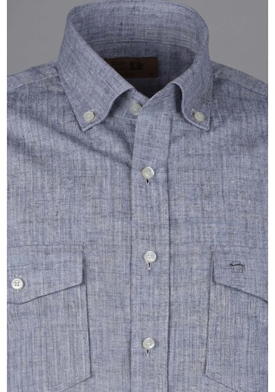 Xint Bisse Regular Fit Uzun Kol Keten Paşa Yaka İndigo Erkek Gömlek Bsgmktn25327 D66 Indigo Xint Bisse Regular Fit Uzun Kol Keten Paşa Yaka İndigo Erkek Gömlek Bsgmktn25327 D66 Indigo