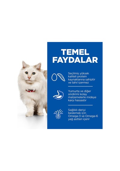 Hills Hypoallergenic Yumurta Ve Böcek Proteinli Yetişkin Kedi Maması 7 Kg
