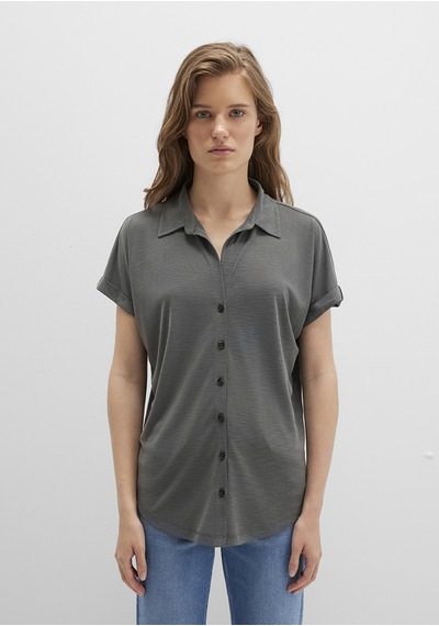 Mavi - Lux Touch Tencel Tm Yeşil Modal Gömlek 168081-71553 Yeşil
