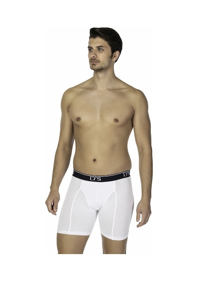 D'S Damat Comfort Boxer Uzun Beyaz
