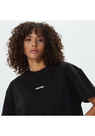 United4 Unıted4 Classic Kadın Siyah Crop T-shirt