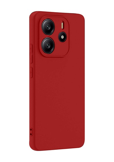 Xiaomi Redmi Note 14 4g Uyumlu Kılıf First Silikon - Kırmızı
