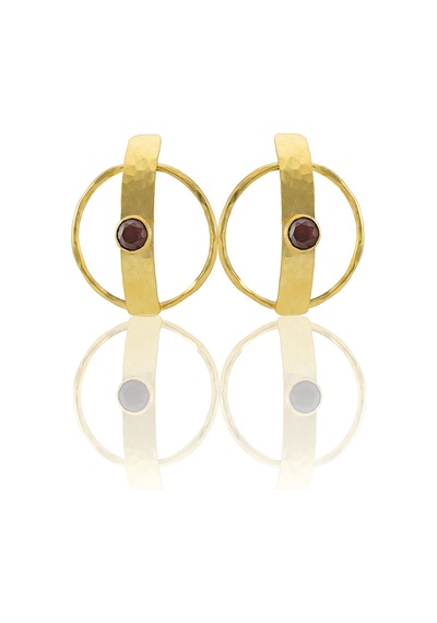 Kadir Jewellery 22 Ayar Altın Kaplama Vintage Küpe -el İşçiliği Ve Hipoalerjenik Küpe Kehribar 11469533