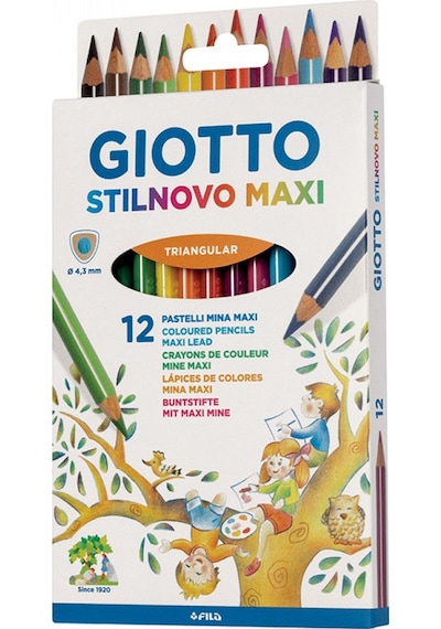 Giotto Stilnovo Maxi 12'li Üçgen Jumbo Kuru Boya / 225900 Diğer