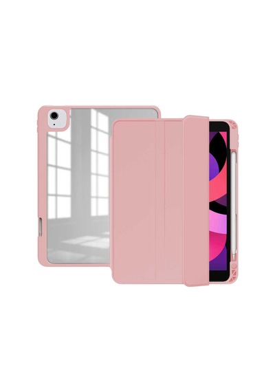 Apple Uyumlu iPad Air 4 10.9 2020 Kılıf Kalem Bölmeli Arkası Şeffaf A2072 A2316 A2324 A2325 Nort