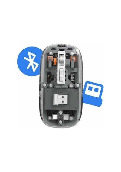 Kablosuz Mouse Fare Şarjlı Bluetooth Wireless Çift Modlu Sessiz Mh-hs5519-1280