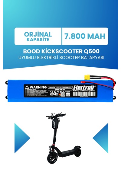 Bood Kickscooter Q500 Uyumlu Batarya 36v 7.800mah