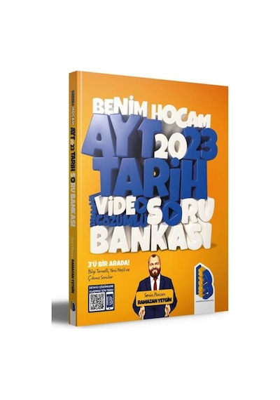 2023 AYT Tarih Tamamı Video Çözümlü Soru Bankası - Ramazan Yetgin - Benim Hocam Yayınları