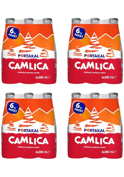 Çamlıca Portakal Aromalı Gazoz 200 Ml X 24 Adet