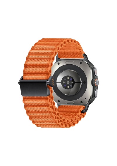 Galaxy Uyumlu Watch Ultra 47mm Redclick Krd-120 Naylon Kumaş Hasır Örgülü Kordon