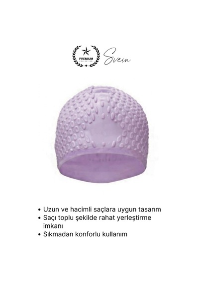Bone Su Geçirmez Kaymaz Silikon Yüzücü Bonesi Yüzme Şapkası Uzun Saç Yetişkin Esnek Havuz Deniz Çok Renkli