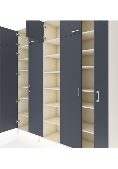 Hyperion Dolap 18 Raflı 9 Kapaklı 220x44x243 Aytaşı-antrasit/aytaşı Antrasıt/aytası Hyperion Dolap 18 Raflı 9 Kapaklı 220x44x243 Aytaşı-antrasit/aytaşı Antrasıt/aytası