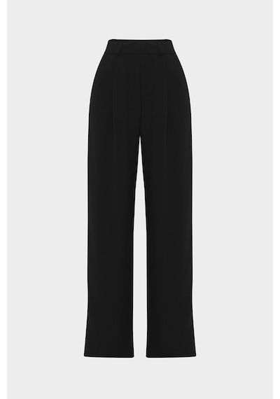 Açelyaokcu Premium Lowry Wide Leg Palazzo Dokuma Pantolon Siyah Açelyaokcu Premium Lowry Wide Leg Palazzo Dokuma Pantolon Siyah