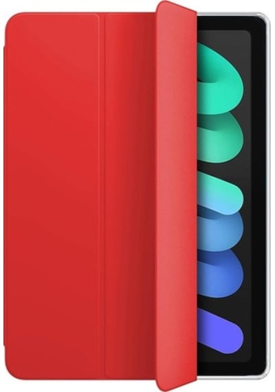 Microsonic Apple Uyumlu iPad Mini 6 2021 Smart Case Ve Arka Kılıf Kırmı