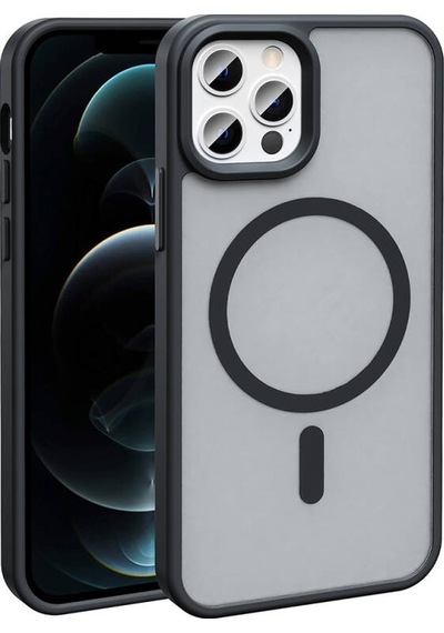 Apple Uyumlu iPhone 13 Pro Kılıf Magsafe Şarj Özellikli Mat Arka Yüzey Sio Kapak