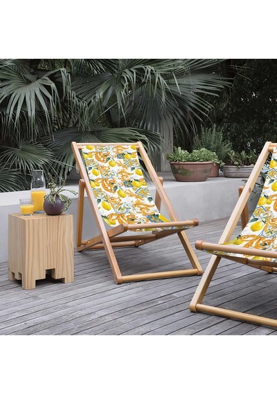 Bluehomeconcept Adawall Limonlu Katlanabilir Şezlong